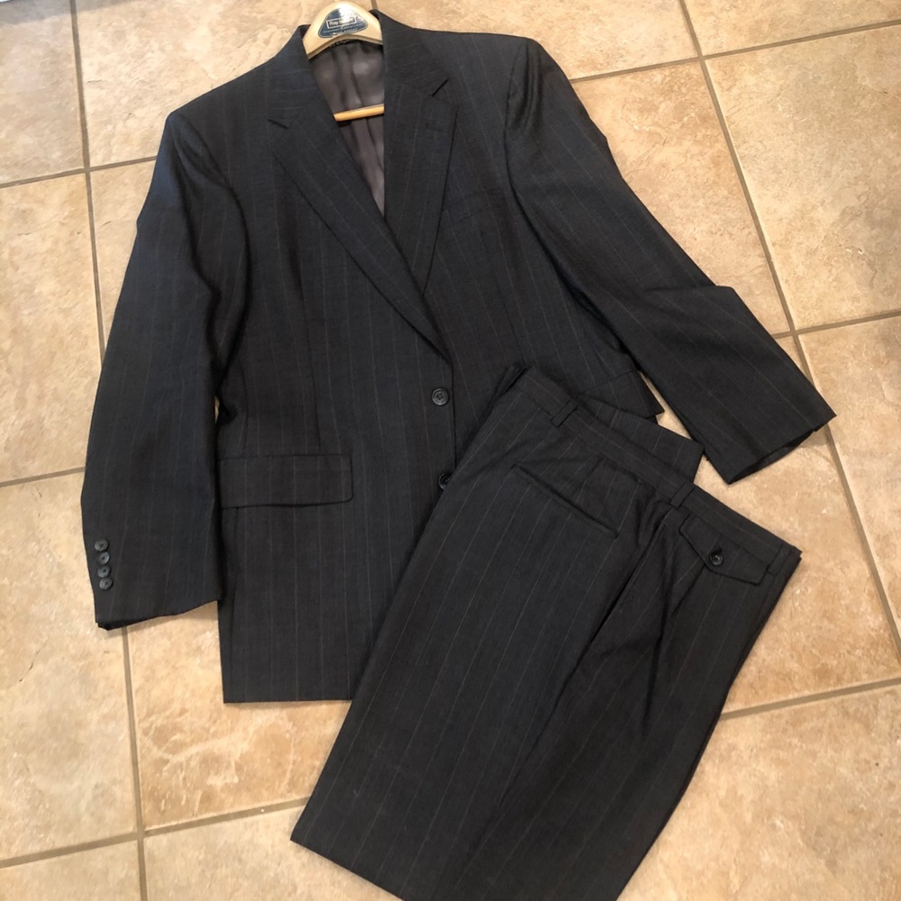 Austin Reed Gray Pinstripe Suit